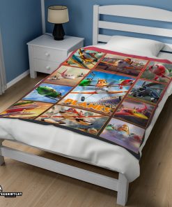 Disney Planes Movie Dusty Crophopper With Friends Blanket Fleece Customized Blanket