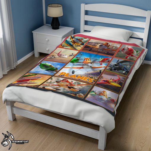 Disney Planes Movie Dusty Crophopper With Friends Blanket Fleece Customized Blanket