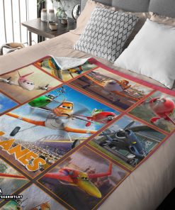 Disney Planes Movie Dusty Crophopper With Friends Blanket Fleece Customized Blanket