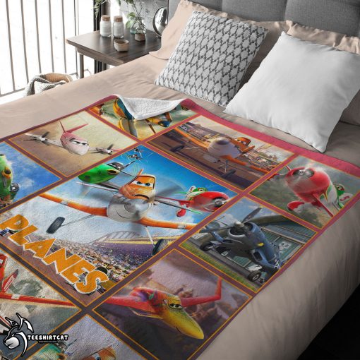 Disney Planes Movie Dusty Crophopper With Friends Blanket Fleece Customized Blanket