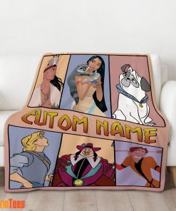 Disney Pocahontas Meeko Percy John Smith Blanket Fleece Customized Blanket