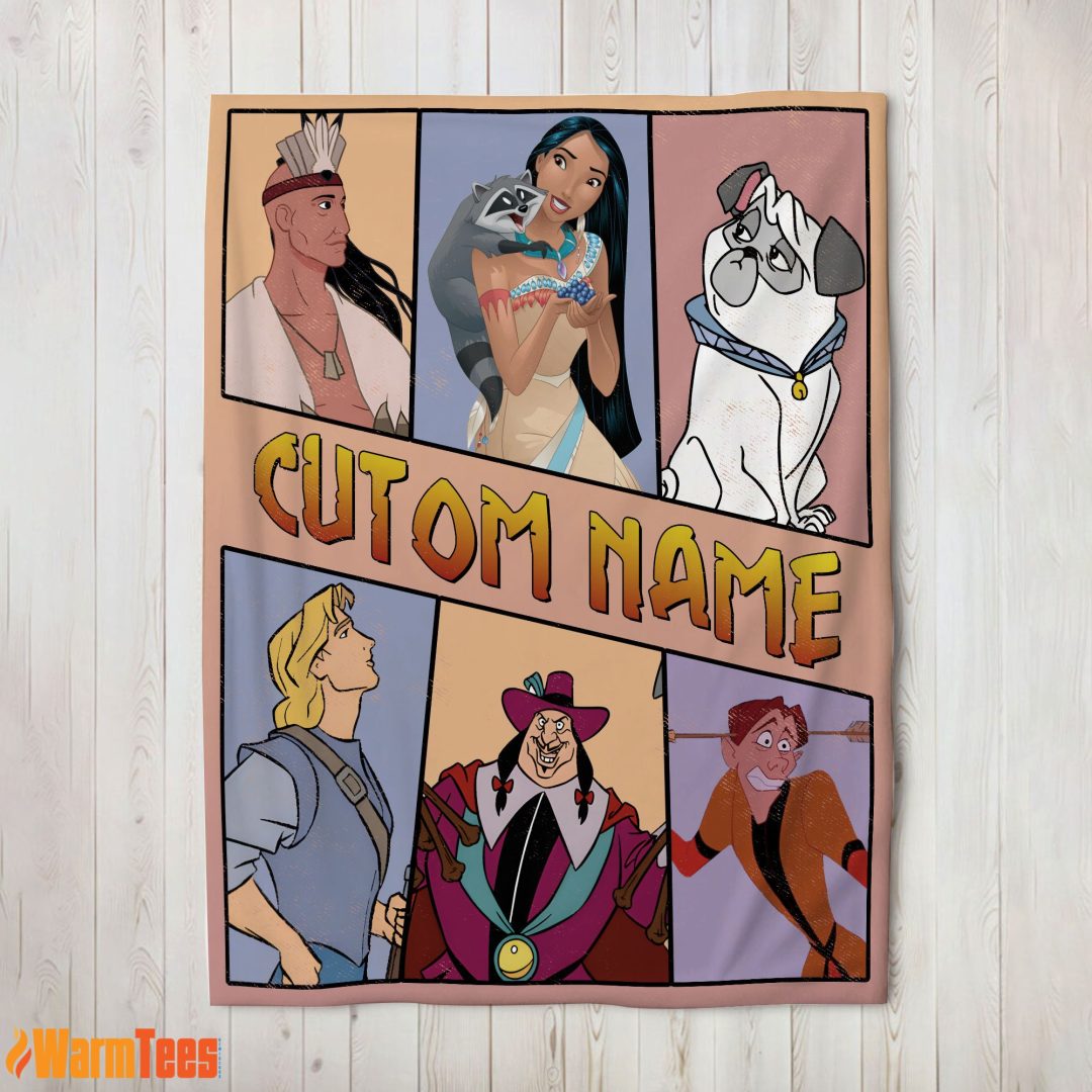 Disney Pocahontas Meeko Percy John Smith Blanket Fleece Customized Blanket Disney Pocahontas Meeko Percy John Smith Blanket Fleece Customized Blanket