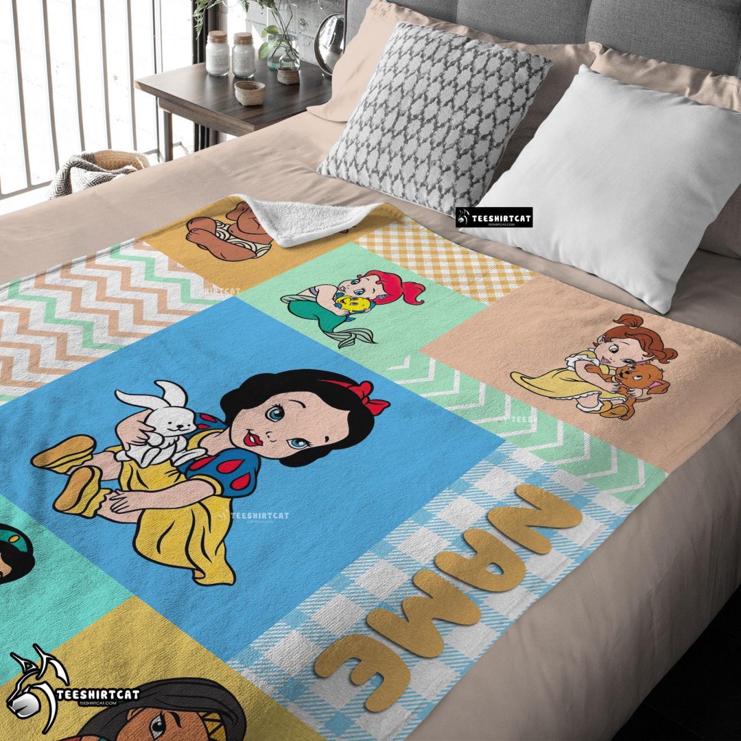 Disney Princess Baby Princess Blanket Fleece Customized Blanket Disney Princess Baby Princess Blanket Fleece Customized Blanket