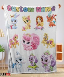 Disney Princess Palace Pets Blanket Fleece Customized Blanket-mk-01