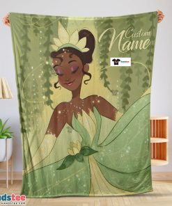 Disney Princess Tiana Blanket Fleece Customized Blanket
