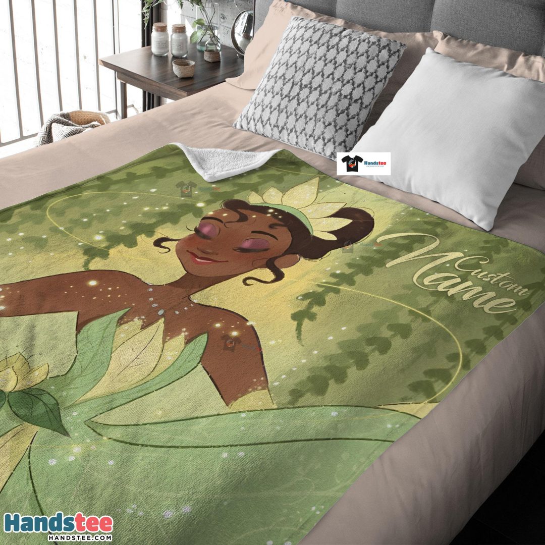 Disney Princess Tiana Blanket Fleece Customized Blanket Disney Princess Tiana Blanket Fleece Customized Blanket