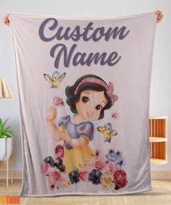 Disney Snow White Princess Blanket Fleece Customized Blanket-mk-01