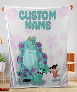 Disney Sulley & Boo Monsters Inc Blanket Fleece Customized Blanket