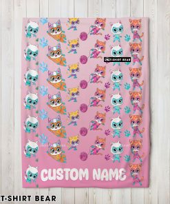 Disney Super Kitties Squad Purr Fect Heroes Blanket Fleece Customized Blanket