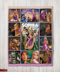 Disney Tangled Collage Blanket Fleece Customized Blanket