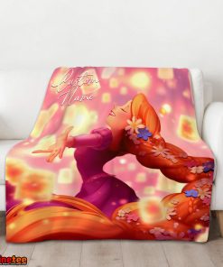 Disney Tangled Rapunzel Lanterns Of Light Blanket Fleece Customized Blanket