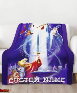 Disney The Sword In The Stone Legendary Blanket Fleece Customized Blanket