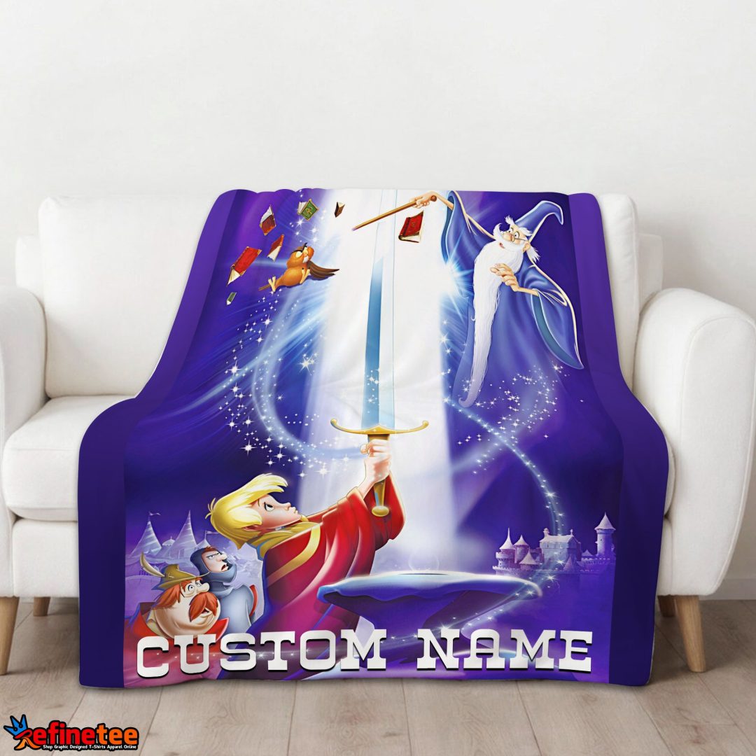 Disney The Sword In The Stone Legendary Blanket Fleece Customized Blanket Disney The Sword In The Stone Legendary Blanket Fleece Customized Blanket