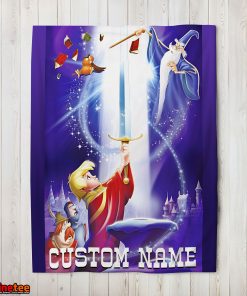Disney The Sword In The Stone Legendary Blanket Fleece Customized Blanket