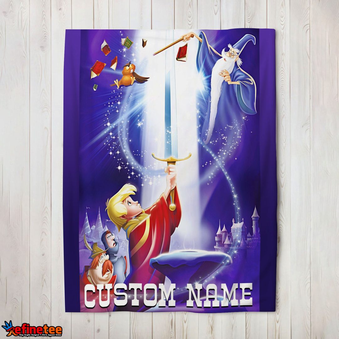 Disney The Sword In The Stone Legendary Blanket Fleece Customized Blanket Disney The Sword In The Stone Legendary Blanket Fleece Customized Blanket