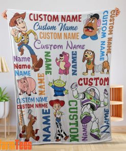Disney Toy Story Cartoon Characters Blanket Fleece Customized Blanket