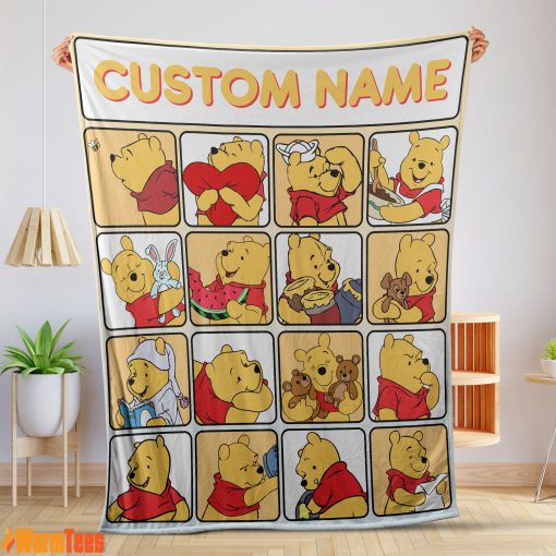 Disney Winnie-The-Pooh Cute Pooh Customize Blanket-mk-01