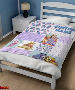 Disney Winnie The Pooh Friends Collage Poster Blanket Fleece Customized Blanket