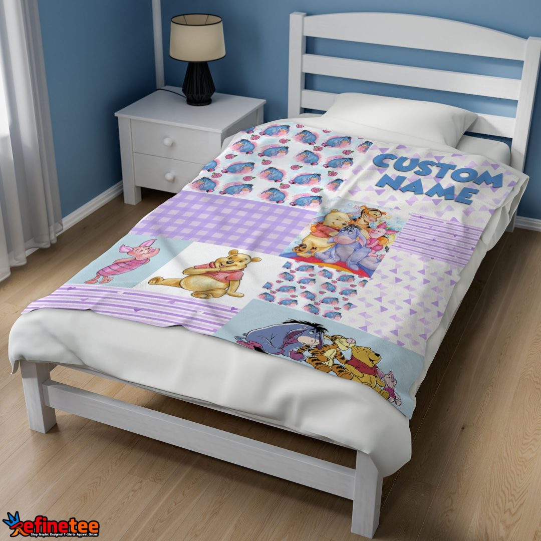 Disney Winnie The Pooh Friends Collage Poster Blanket Fleece Customized Blanket Disney Winnie The Pooh Friends Collage Poster Blanket Fleece Customized Blanket