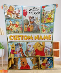 Disney Winnie-The-Pooh With Friends Blanket Fleece Customized Blanket-mk-01