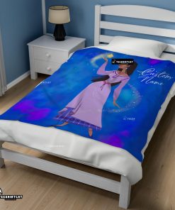 Disney Wish Asha Princess Blanket Fleece Customized Blanket