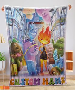 Elemental Characters Ember Lumen Wade With Friends Blanket Fleece Customized Blanket-mk-01