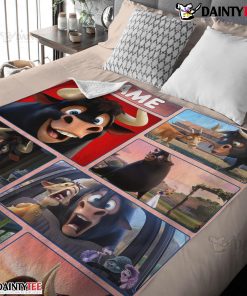 Ferdinand And Friends The Gentle Bull's Journey Blanket Fleece Customized Blanket