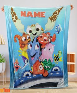 Finding Nemo With Friends Blanket Fleece Customized Blanket-mk-01