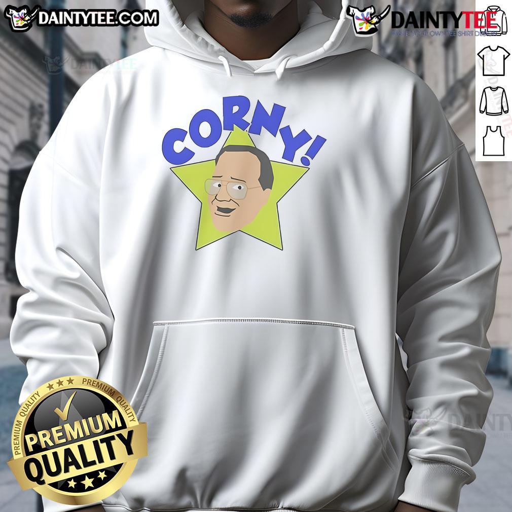 Funny Arcadian Vanguard Jim Cornette Corny Hoodie Funny Arcadian Vanguard Jim Cornette Corny Hoodie featuring a humorous design and vibrant colors for wrestling fans.