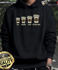 Funny Autism Mom Coffee Awareness hoodie for Mother's Day, featuring a playful design celebrating autism awareness.