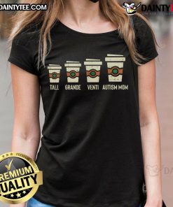 Funny Autism Mom Coffee Awareness Tee for Mother's Day featuring a humorous design celebrating moms of children with autism.
