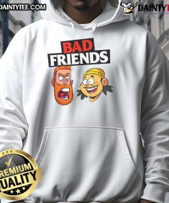 Funny Bad Friends Hoodie featuring a humorous design perfect for casual wear and gifts for friends.