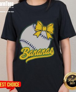 Funny banana baseball tee for fruit lovers, featuring a playful banana graphic perfect for casual wear.