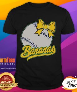 Funny Banana Baseball T-Shirt for fruit lovers featuring a playful banana graphic and vibrant colors.