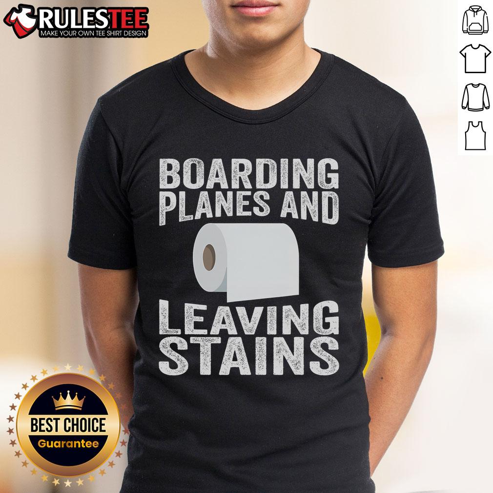 Funny Boarding Planes Leaving Stains T Shirt Alt Text: Funny Boarding Planes Leaving Stains T-Shirt design featuring a humorous graphic of airplanes and colorful stains.