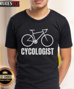 Funny Cycologist Bicycle Bike T-Shirt featuring a humorous cycling graphic, perfect for bike enthusiasts and gifts.