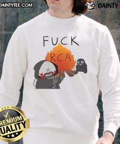 Funny F*ck RCA sweatshirt featuring a bold graphic design, perfect for casual wear and making a statement.