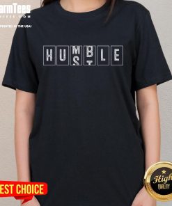 Funny Hustle Humble Odometer Ladies Tee featuring a playful design perfect for motivational wear.