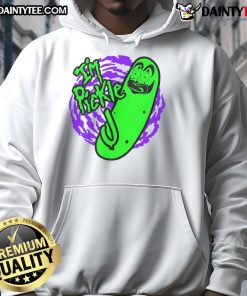 Funny I'm a Pickle J Hoodie featuring a playful pickle graphic, perfect for quirky fashion lovers and pickle enthusiasts.