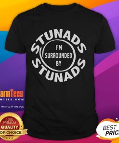 Funny I'M Surrounded By Stunads Italian T-Shirt featuring humorous text design for proud Italians and fun-loving individuals.