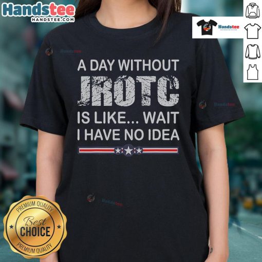 Distressed ladies tee for Junior ROTC members featuring a funny design, perfect for proud cadets and casual wear.