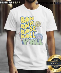 Funny Let's Go Bananas Disco Baseball Y'all T-Shirt featuring vibrant colors and playful design for baseball fans.