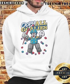 Funny Oops All Goalies Poly Hoodie featuring a playful design perfect for hockey fans and casual wear enthusiasts.