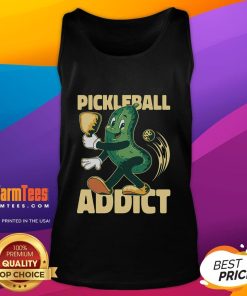 Funny pickleball addict vintage tank top featuring a playful design perfect for passionate pickleball enthusiasts.