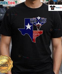 Funny Texas Cowboy Logic T-Shirt featuring humorous cowboy sayings and graphics for a unique Western style.