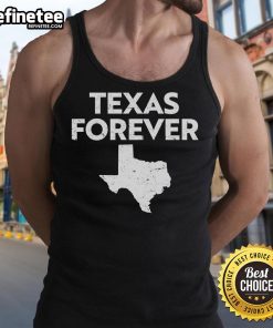 Alt Text: Funny Texas Forever tank top featuring a playful design celebrating Texas pride and humor.
