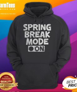 Funny vintage spring break mode on hoodie for teachers, featuring playful graphics and a relaxed fit, perfect for spring.