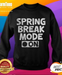 Alt Text: Funny vintage spring break mode on teacher sweatshirt featuring playful graphics and vibrant colors, perfect for educators.