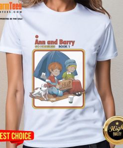 Good Ann and Barry Go Homeless Book 1 Waterford Whispers Ladies Tee featuring colorful graphic design and comfortable fit.