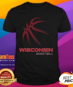 Good Basketball Wi Love The Badger State Souvenir T-Shirt featuring Wisconsin hoops design for sports fans.